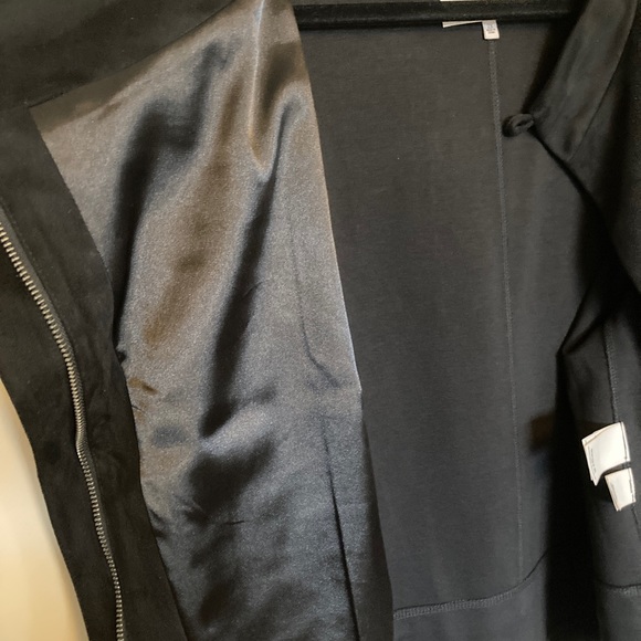 Rachel Roy 2X faux suede moto jacket - Picture 3 of 6